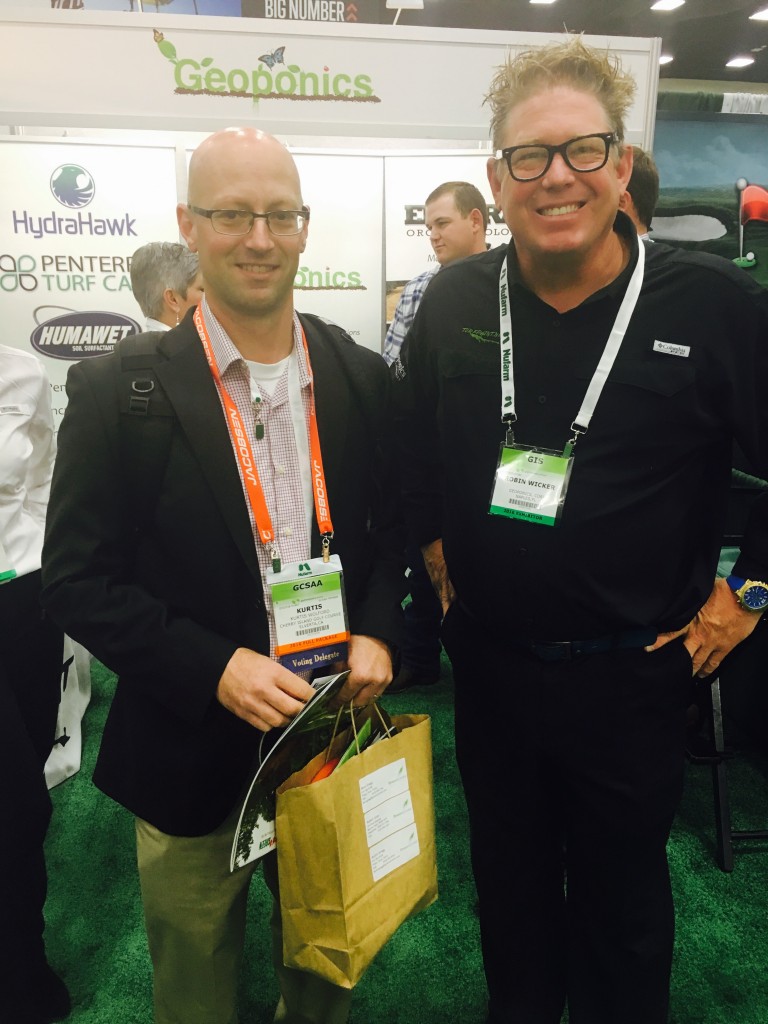 Talking turf at GIS 2016 held at the San Diego Convention Center in February.